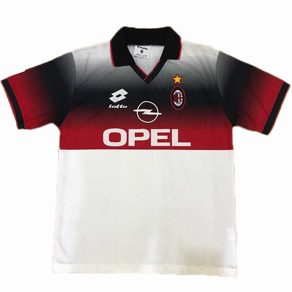 AC milan retro jersey vintage replica uniform men's white soccer sportswear football shirt 1996-1997